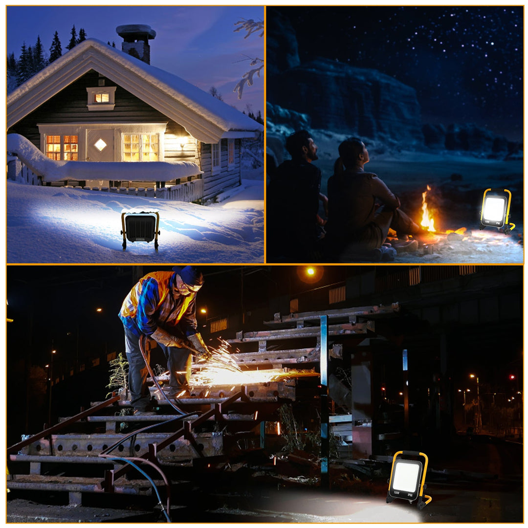 LED construction spotlight 50W-200W cool white IP66 | Kalsten