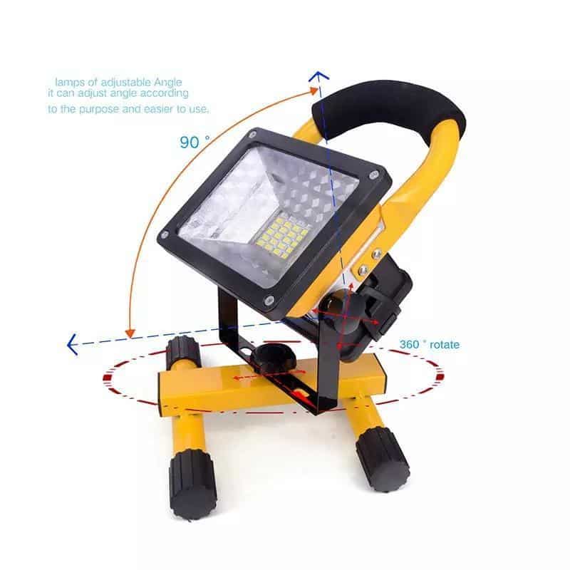 LED 50W Outdoor spotlight/Work light (battery-operated/plugged) | Kalsten