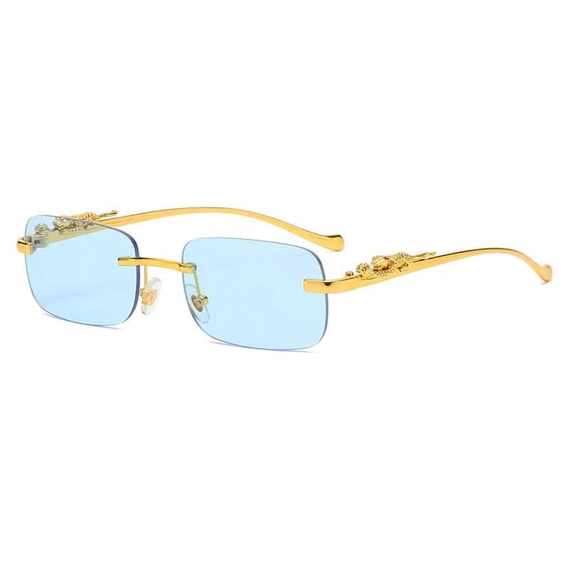 Kalsten | Rimless sunglasses with leopard head design and UV400 protection