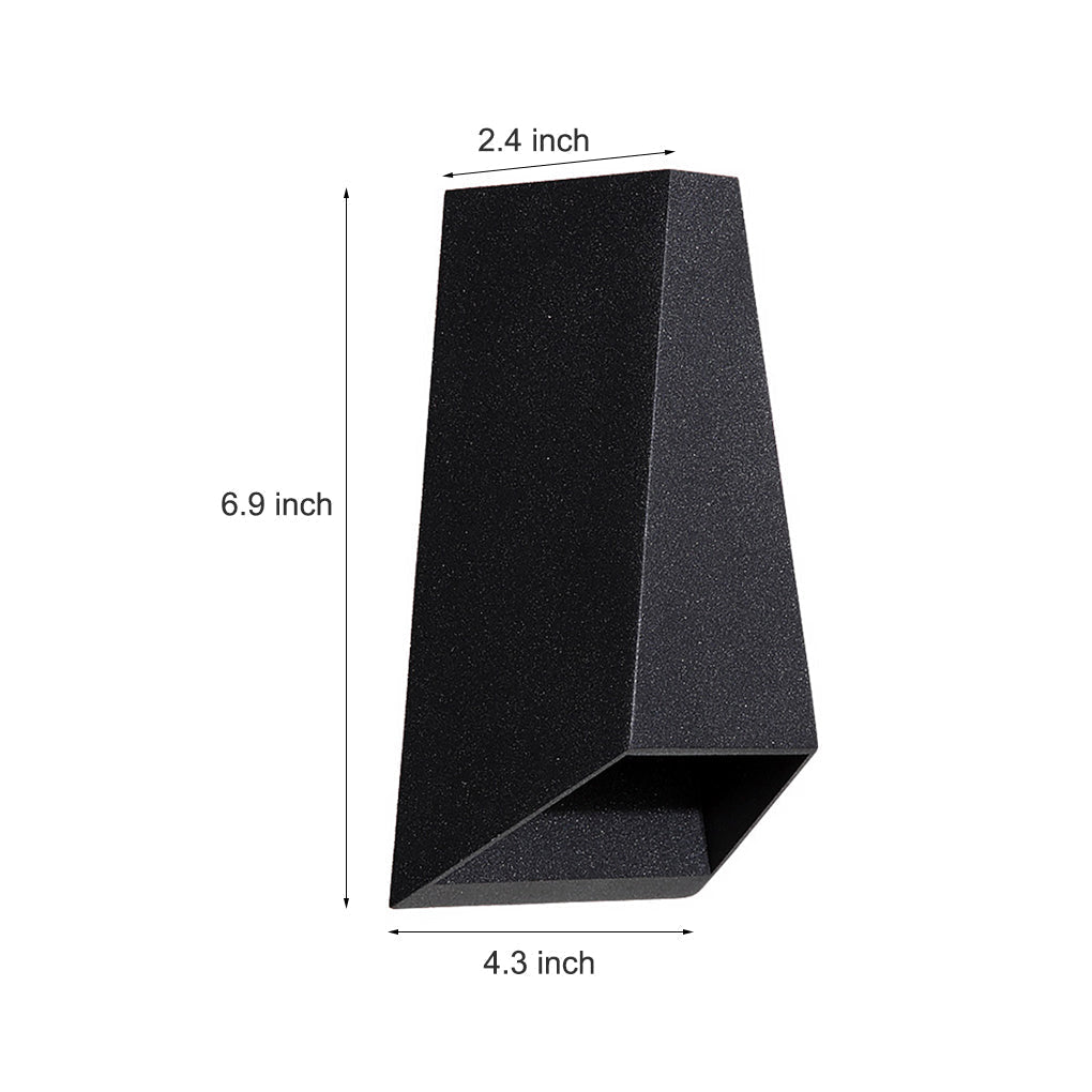 Up and Dwon Lighting LED Waterproof Black Creative Modern Porch Lights | Kalsten