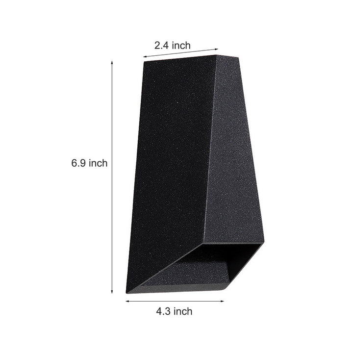 Up and Dwon Lighting LED Waterproof Black Creative Modern Porch Lights | Kalsten