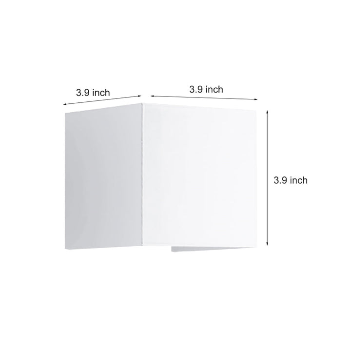 Square Waterproof Up Down Lighting Adjustable Modern Exterior Lights | Kalsten