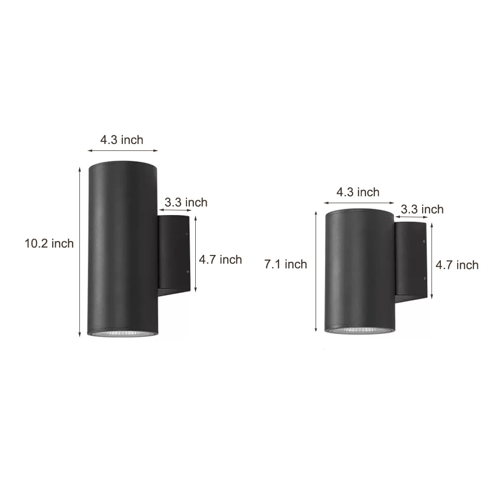 Round up and down Lighting LED Waterproof Modern Outdoor Wall Lights | Kalsten