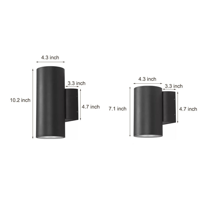 Round up and down Lighting LED Waterproof Modern Outdoor Wall Lights | Kalsten