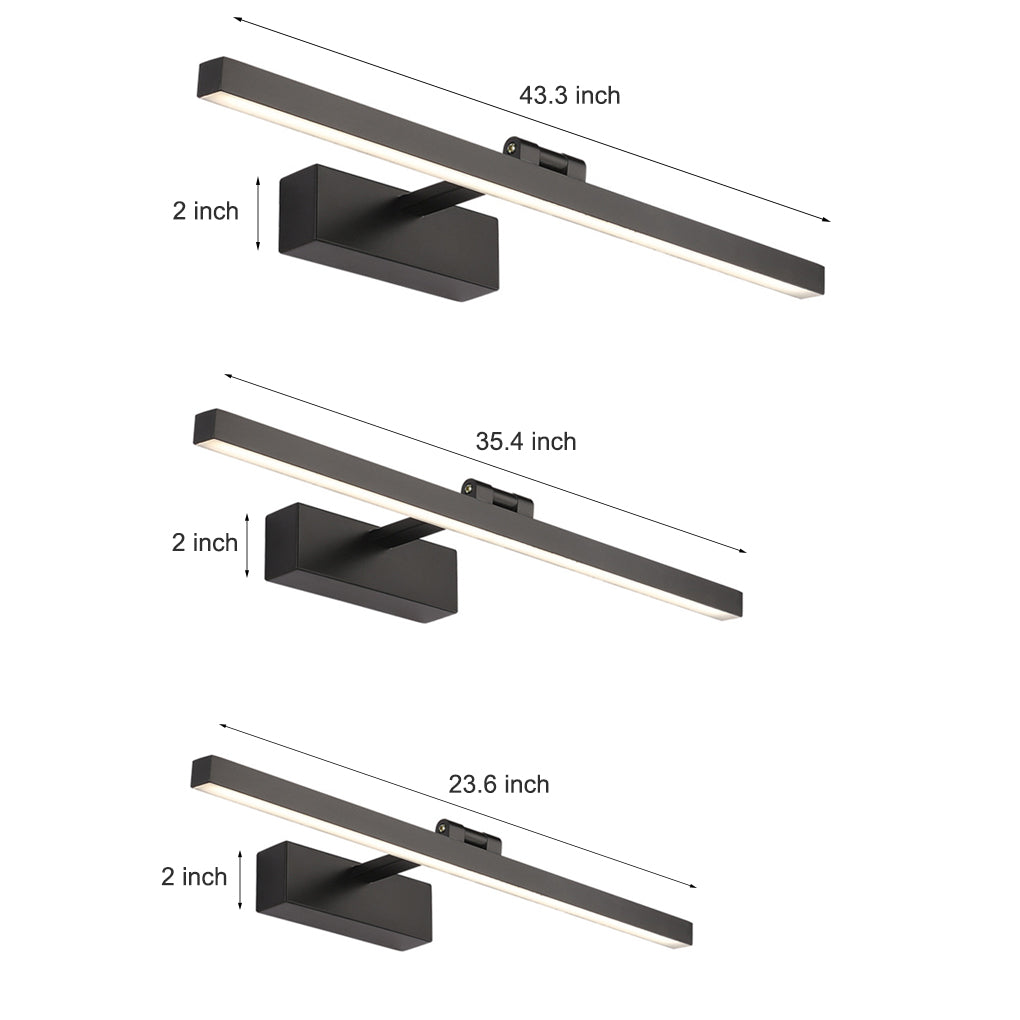 Rotatable Linear LED Bathroom Vanity Light Adjustable Lighting | Kalsten