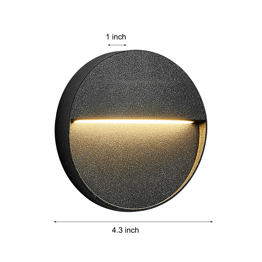 Round Creative Waterproof Stair Lights Outdoor Wall Lights Step Lights Stairway Sconces | Kalsten