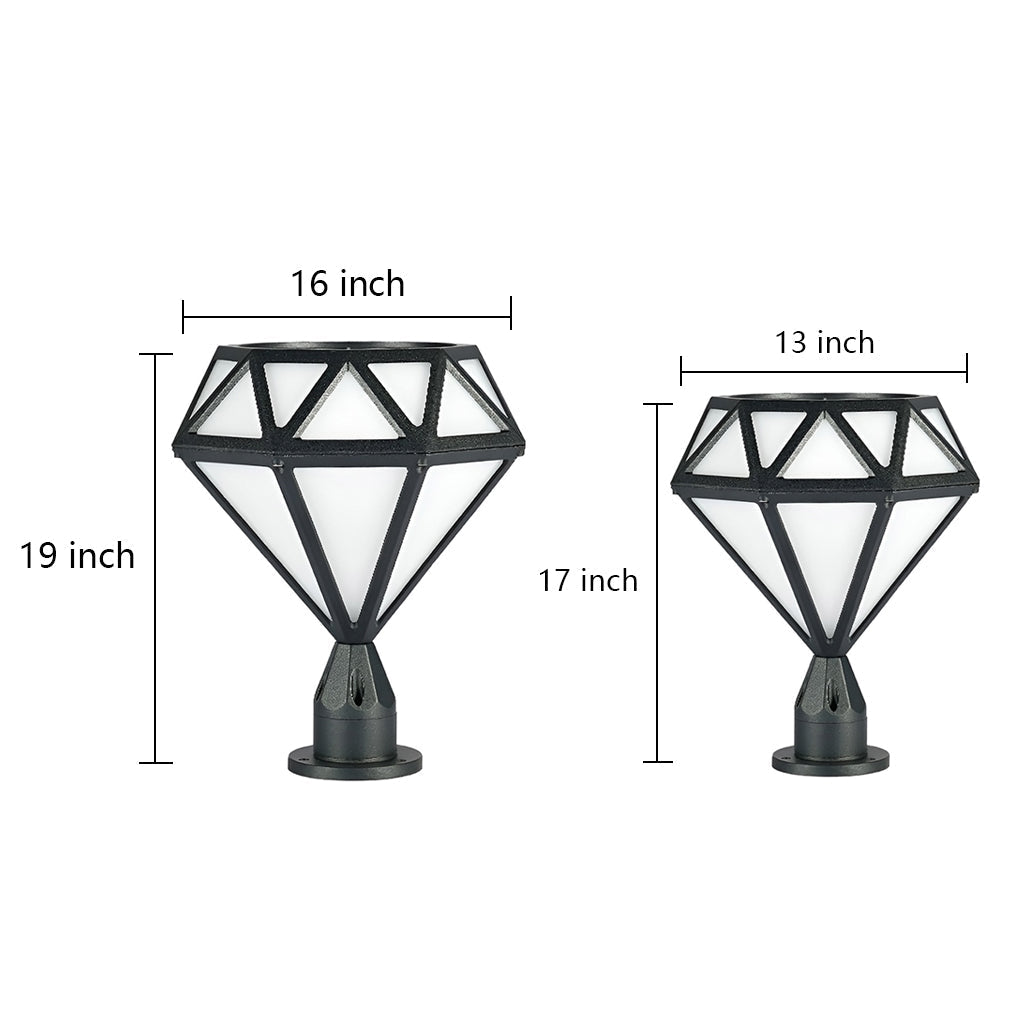 Unique Diamond-shaped LED Post Lights Outdoor Lights Waterproof Fence Post Lights | Kalsten