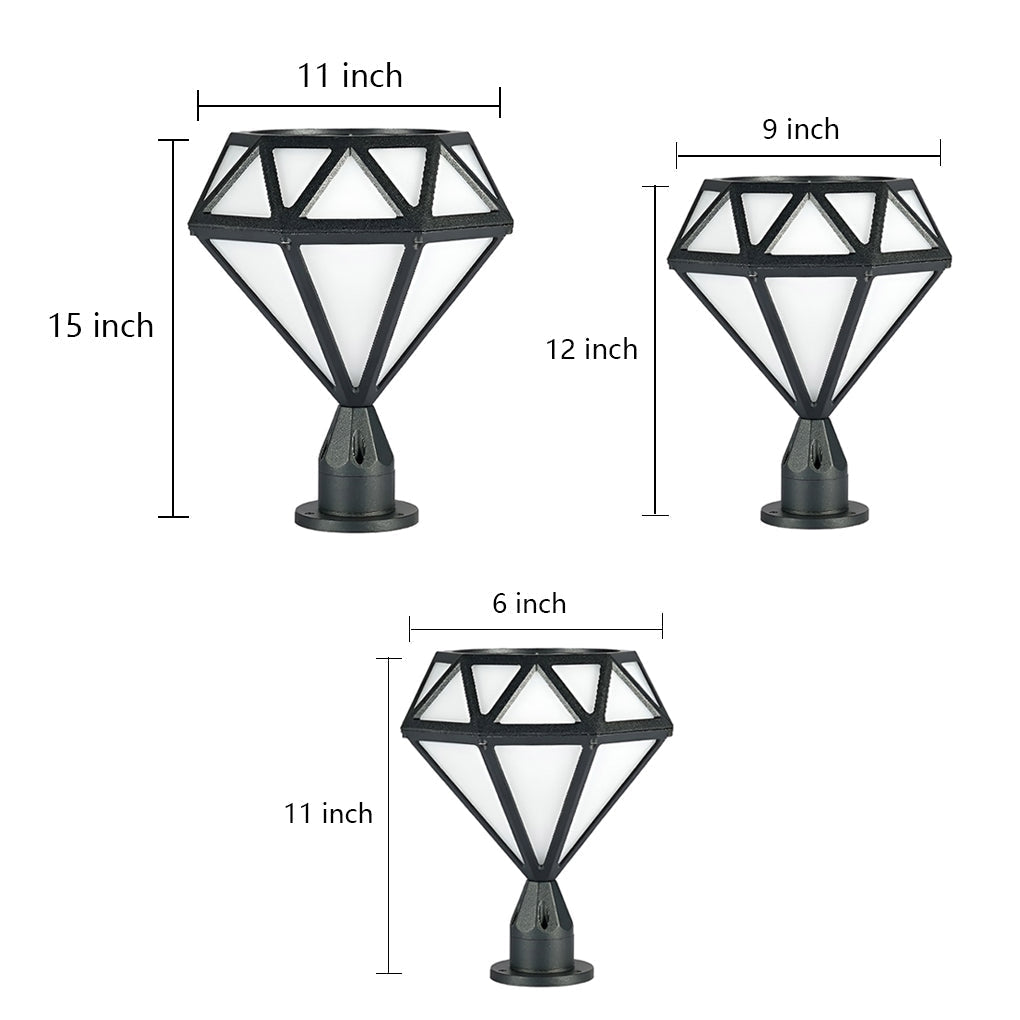 Unique Diamond-shaped LED Post Lights Outdoor Lights Waterproof Fence Post Lights | Kalsten