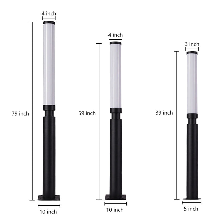 Modern Creative Outdoor Lights Bollard Lights LED Waterproof Garden Lights Pathway Lights | Kalsten
