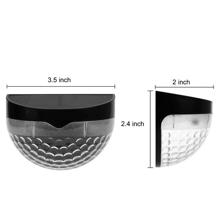 4 Pcs Solar Stair Lights Outdoor Step Lights LED Garden Lights Wall Mounted Lights | Kalsten