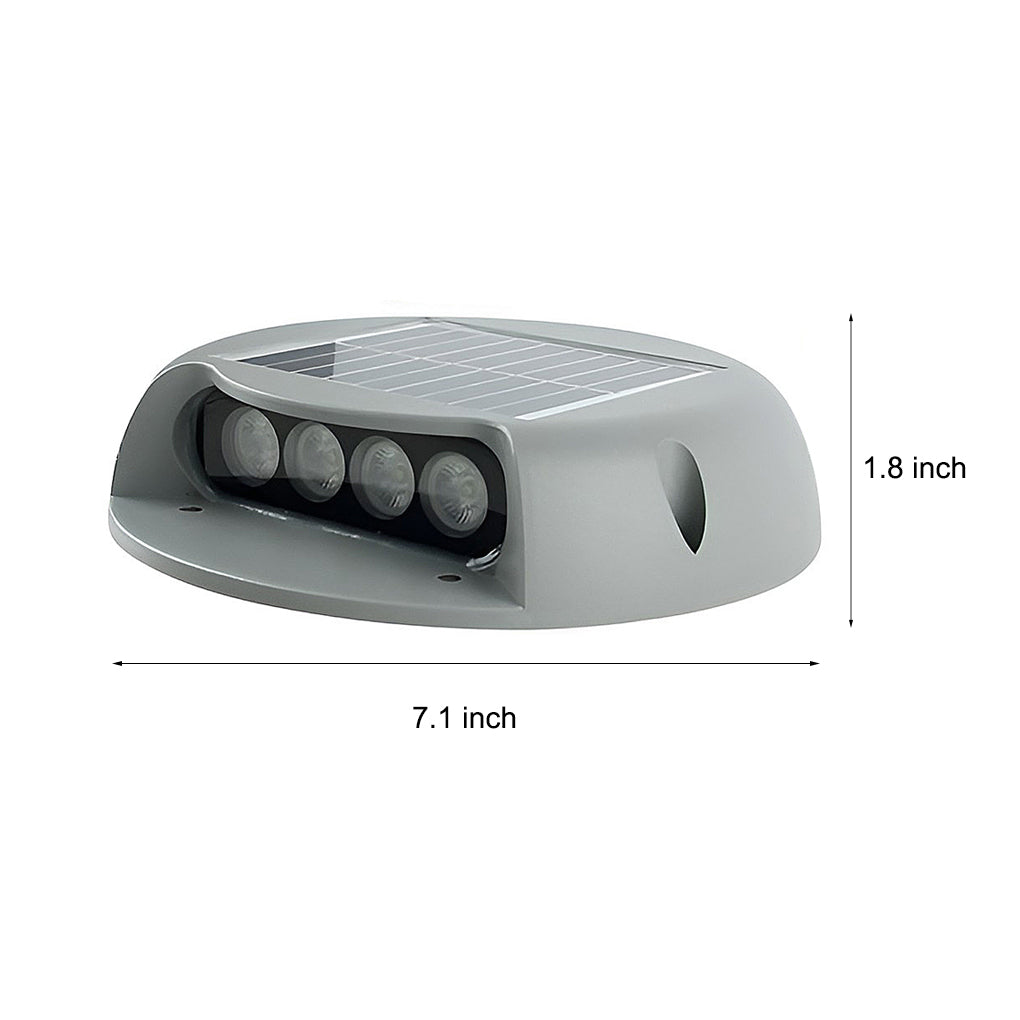 Wall Protected Flush Mount-On-Step Lights Solar LED Stairway Landscape Lighting | Kalsten