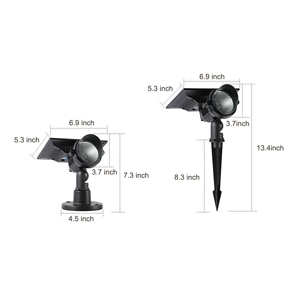 Waterproof Adjustable RGB Modern Outdoor Solar Spot Lights Tree Spotlights | Kalsten