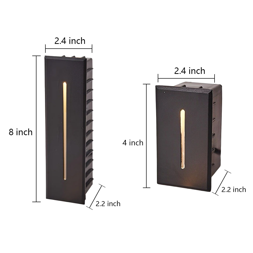 Industrial Rectangle 3W LED IP65 Waterproof Embedded Stair Wall Lights | Kalsten