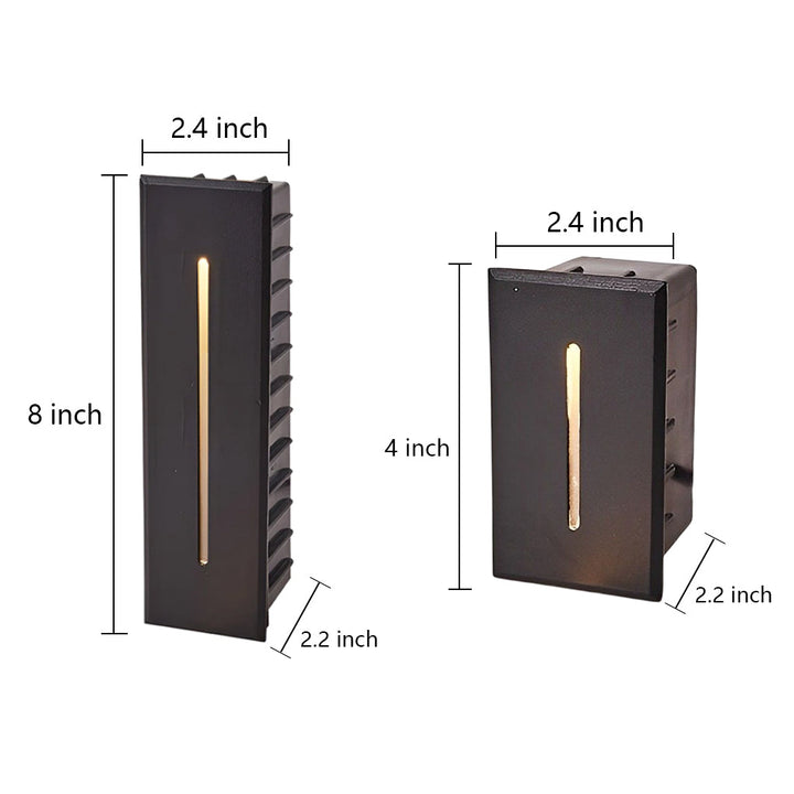 Industrial Rectangle 3W LED IP65 Waterproof Embedded Stair Wall Lights | Kalsten