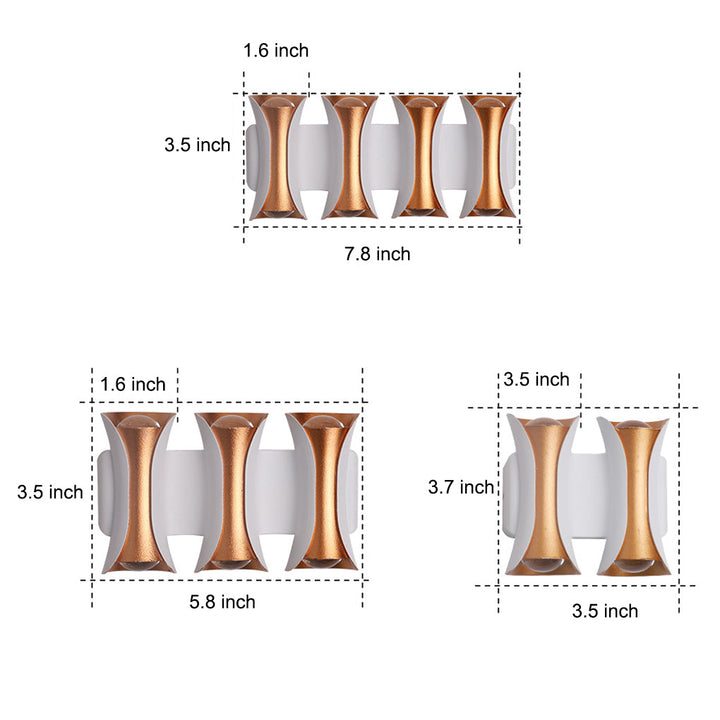 Waterproof Up and Down Lights LED Modern Outdoor Wall Sconce Lighting | Kalsten