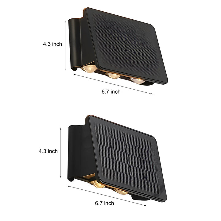 Waterproof LED Up and Down Lights Solar Wall Lamp Wall Washer Lights | Kalsten