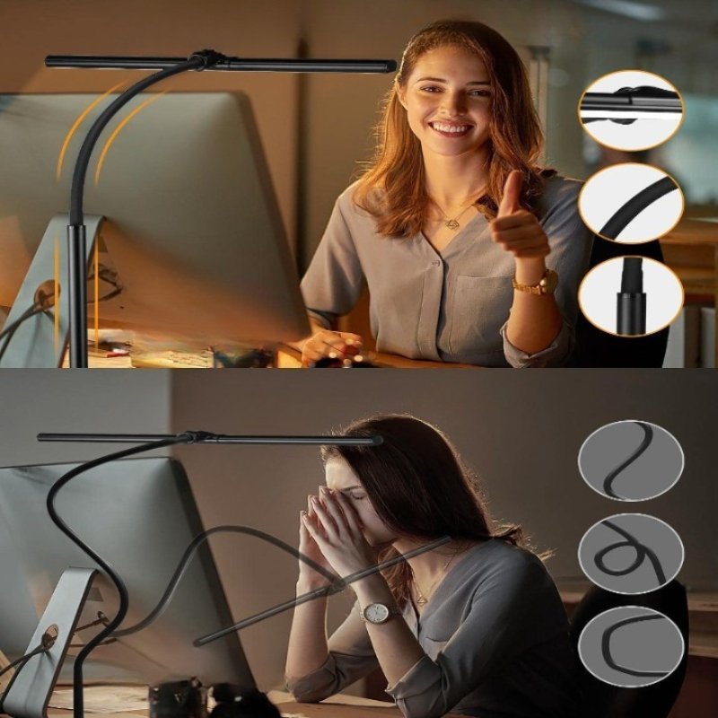 Skanto | Flexible Gooseneck LED Desk Lamp for Office & Home