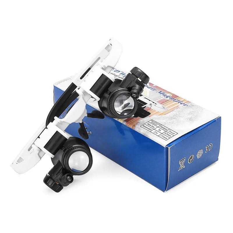 Skanto | Adjustable LED Magnifying Glasses for Reading & Jewelry Work