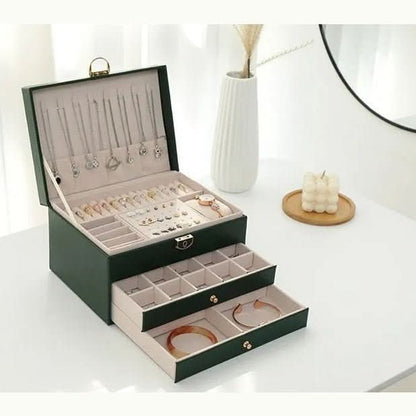 Skanto | Elegant Leather Jewelry Box for Stylish Storage