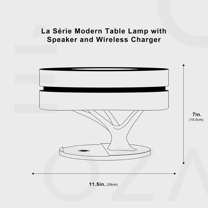 LumeCharge - Minimalistic LED Table Lamp with Wireless Charging | Kalsten