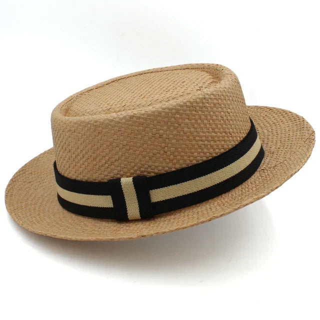Straw Pork Pie Hats Summer Sunhat Boater hat | Kalsten