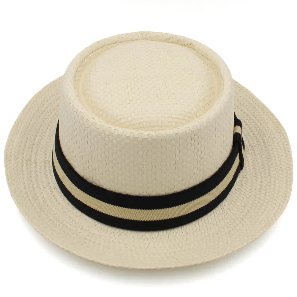 Straw Pork Pie Hats Summer Sunhat Boater hat | Kalsten