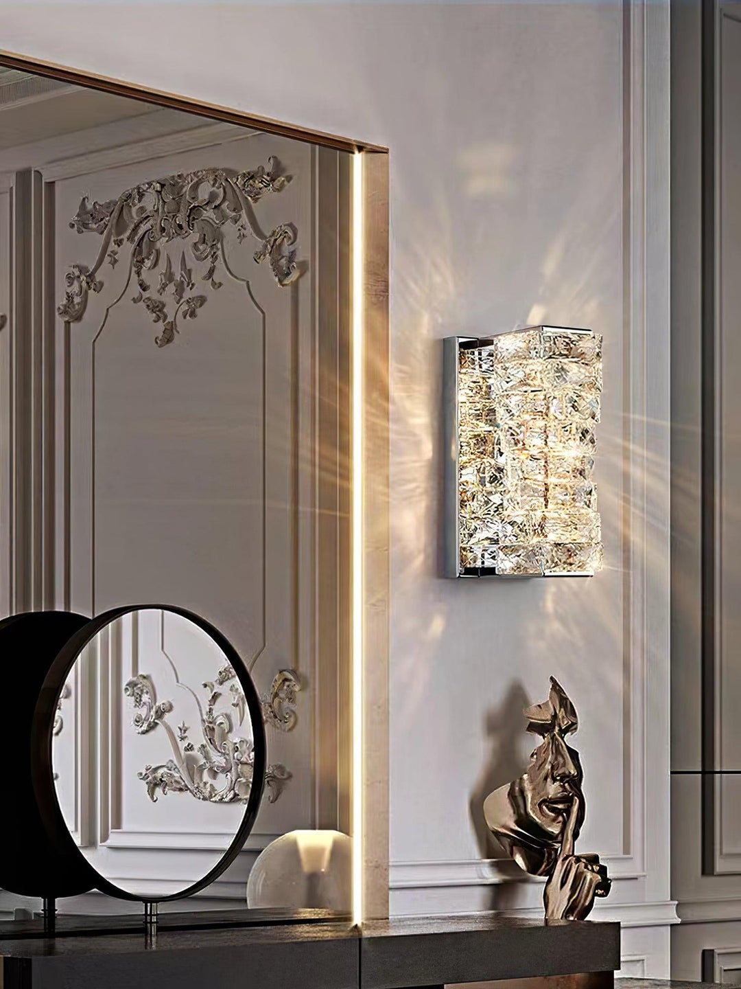 Laminated Crystal Wall Light | Kalsten