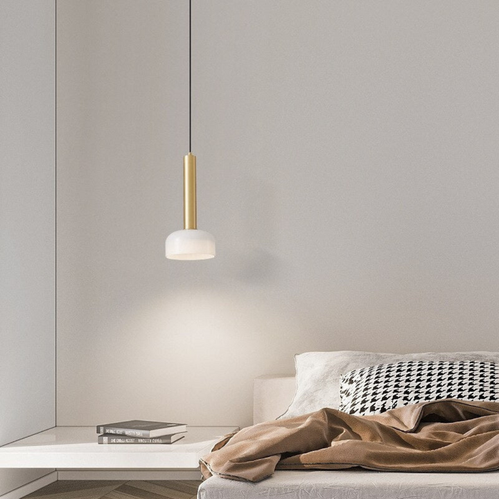 Luxury Minimalist LED Pendant Lamp in Copper – Adjustable and Elegant Kalsten