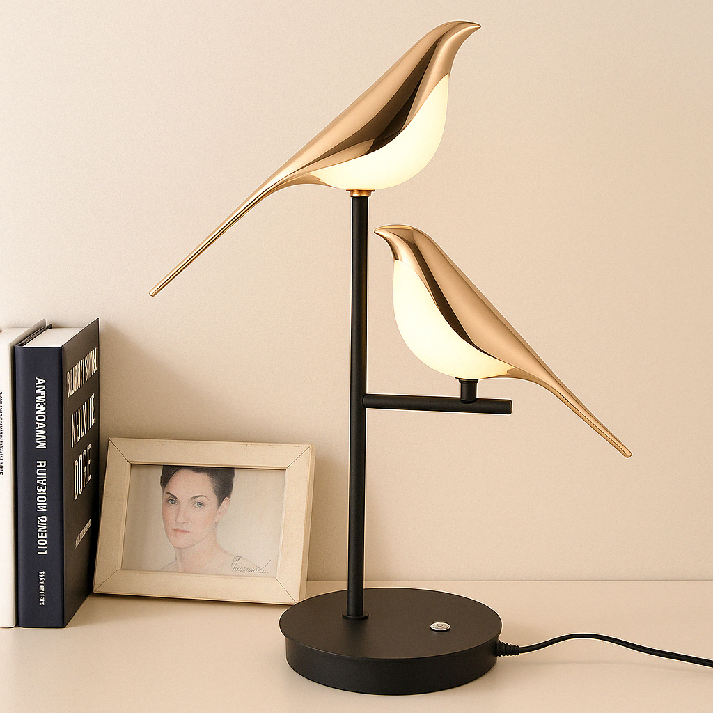 MrBird Table Lamp – Charming Decorative Bird-Shaped Lamp with Soft LED Light | Kalsten