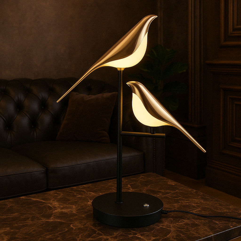MrBird Table Lamp – Charming Decorative Bird-Shaped Lamp with Soft LED Light | Kalsten