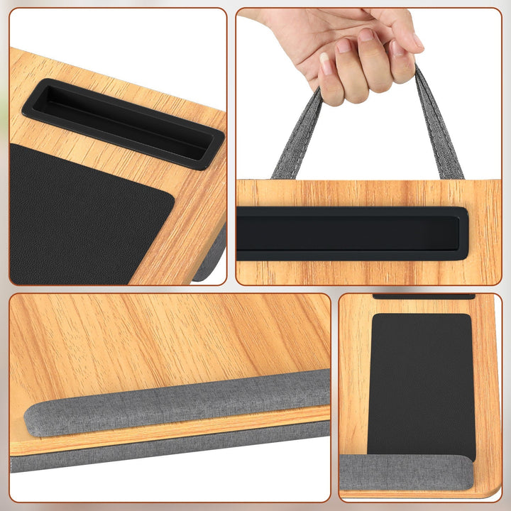 Laptop cushion ergonomic laptop table with wrist rest & padded | Kalsten