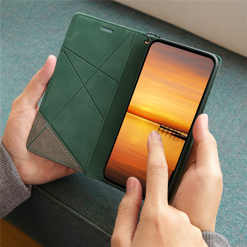 Leather Wallet Flip Phone Case Kalsten