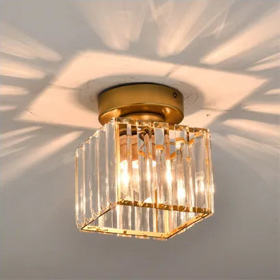 Crystal Ceiling Light – Luxury Crystal Lampshade for Hallway and Living Room | Karnz