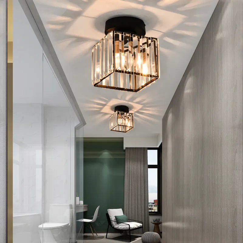 Crystal Ceiling Light – Luxury Crystal Lampshade for Hallway and Living Room | Karnz