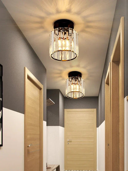 Crystal Ceiling Light – Luxury Crystal Lampshade for Hallway and Living Room | Karnz