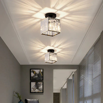 Crystal Ceiling Light – Luxury Crystal Lampshade for Hallway and Living Room | Karnz