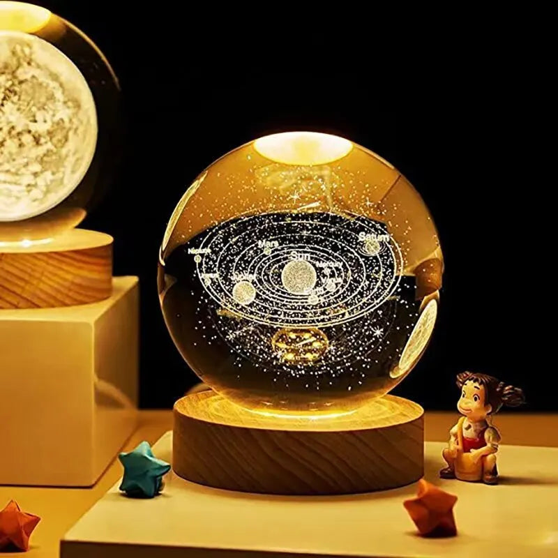 Solar-System Table Lamp – LED Light with Planet Design for Living Spaces | Kalsten