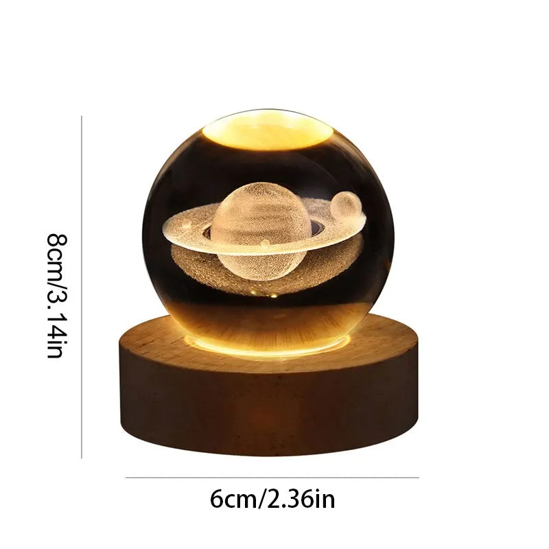 Solar-System Table Lamp – LED Light with Planet Design for Living Spaces | Kalsten