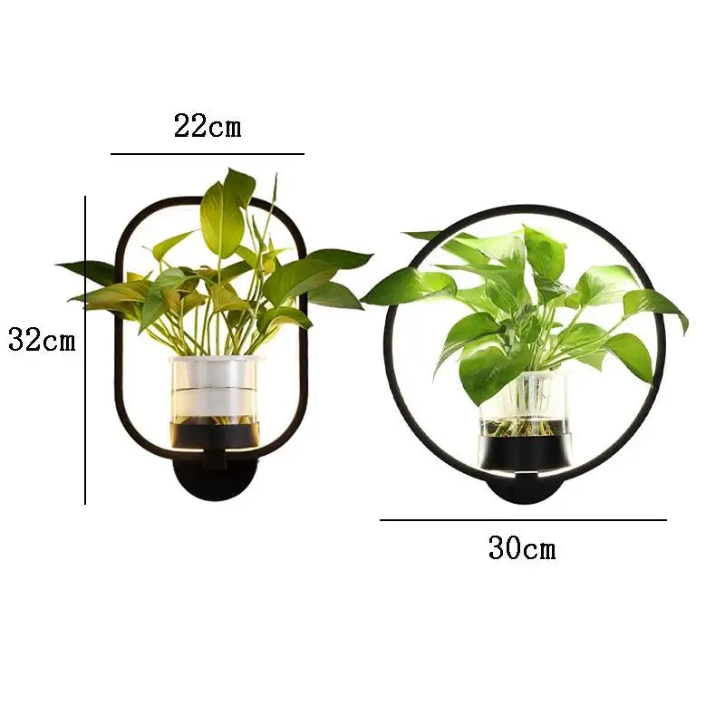 Wall Lamp with Glass Plant Holder Kalsten