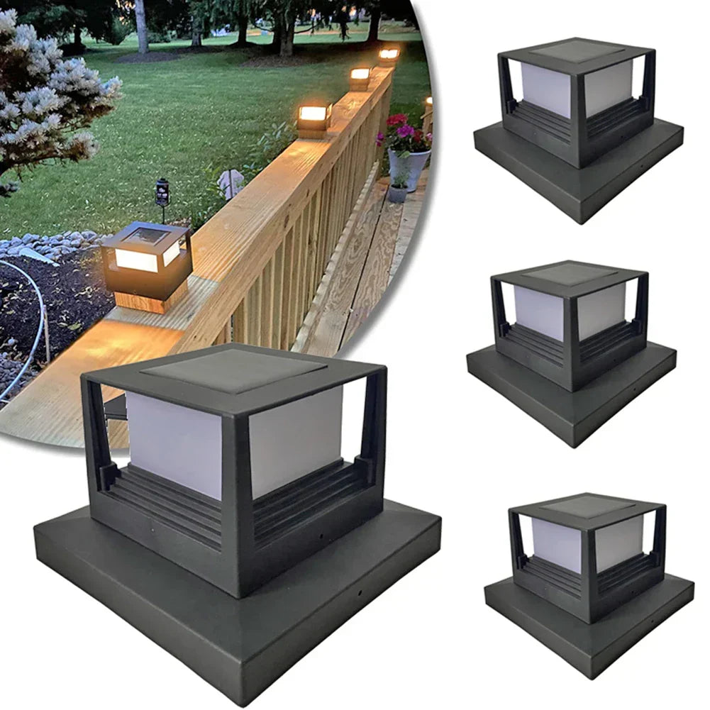 LED Solar Column Light for Outdoor Use - Weatherproof and energy-saving outdoor lighting, ideal for garden and terrace | Kalsten