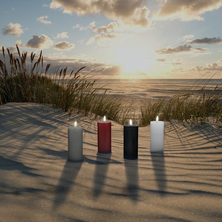 LED Candle (1 piece) with realistic 3D flame 10 x 20 cm | Kalsten