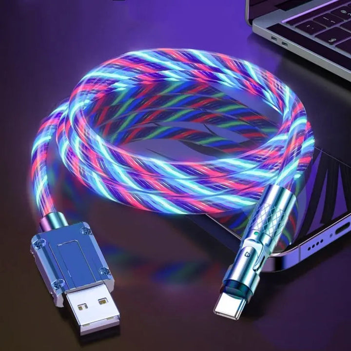 Kalsten | Illuminated 540° Redatable data cable – High quality & fast charging