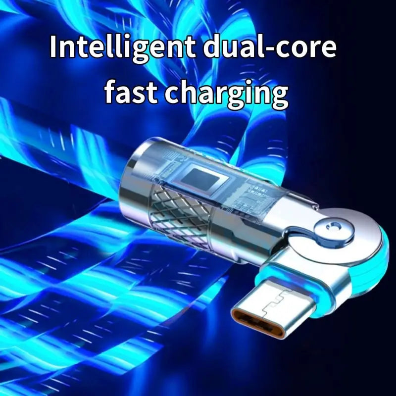 Kalsten | Illuminated 540° Redatable data cable – High quality & fast charging
