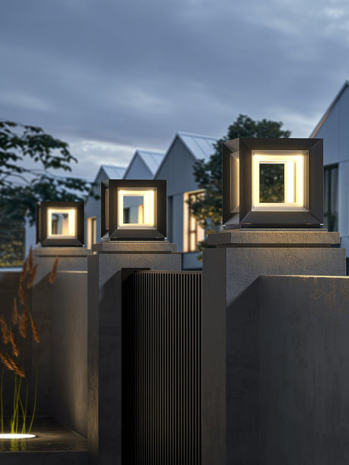 Light Cube Outdoor Post Light | Kalsten