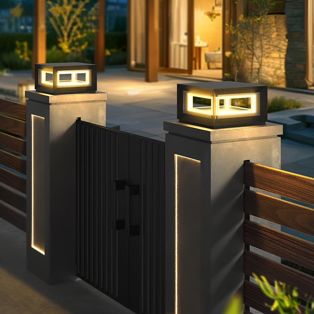 Light Cube Outdoor Post Light | Kalsten