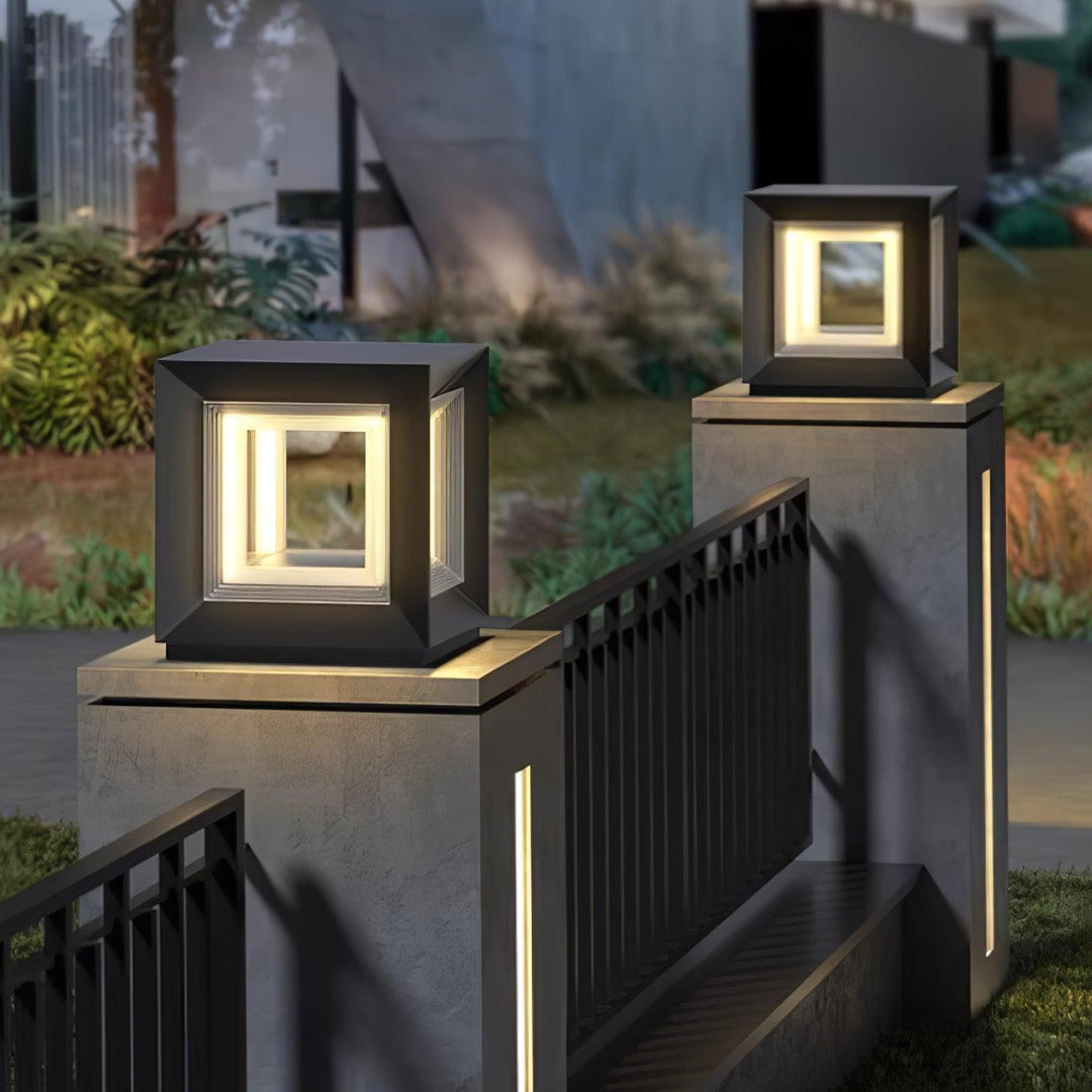 Light Cube Outdoor Post Light | Kalsten