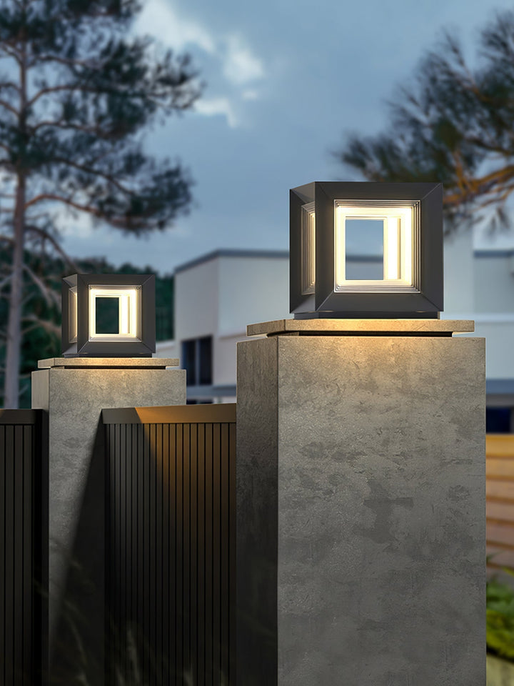 Light Cube Outdoor Post Light | Kalsten