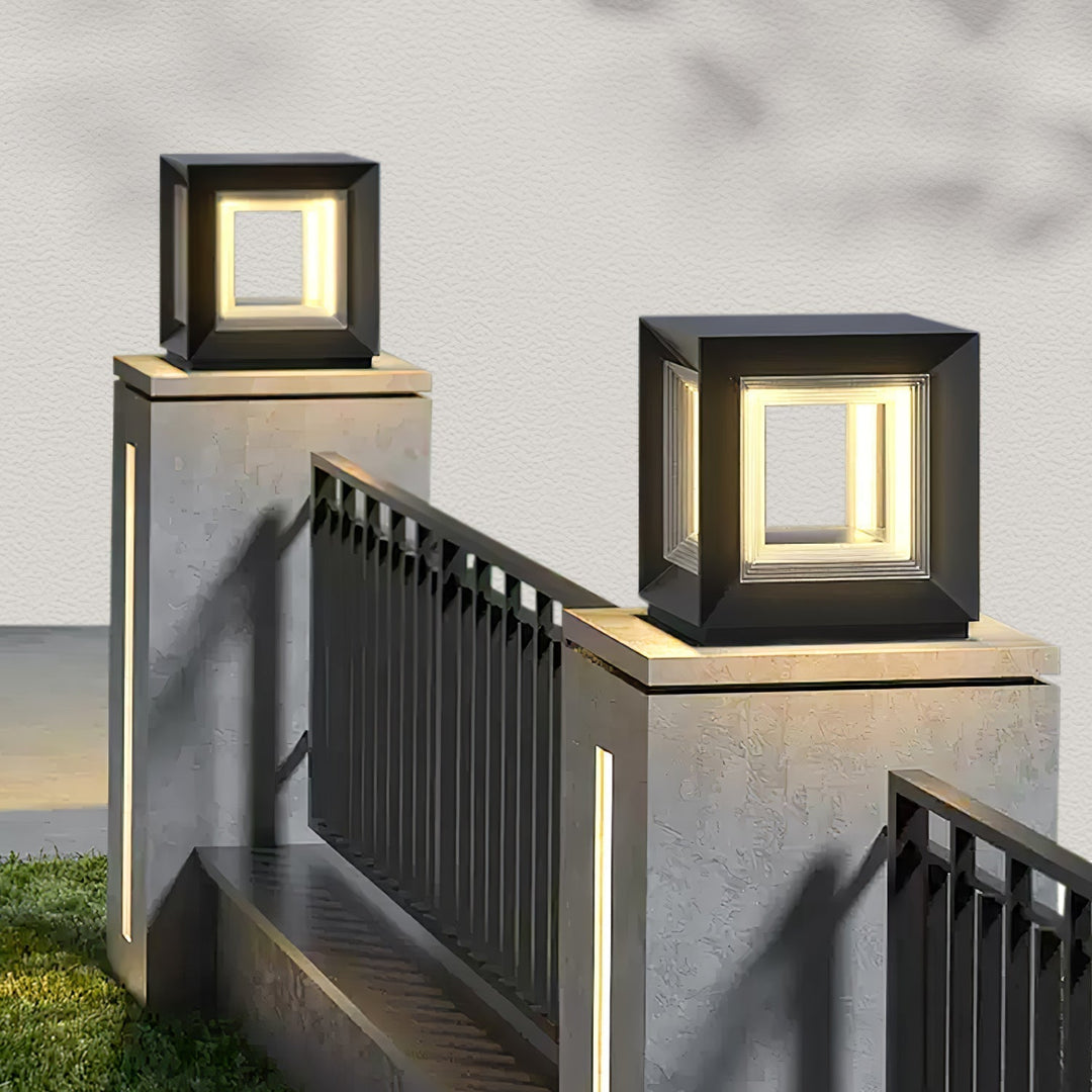 Light Cube Outdoor Post Light | Kalsten