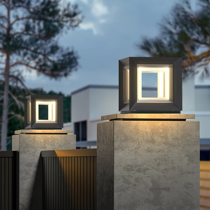 Light Cube Outdoor Post Light | Kalsten