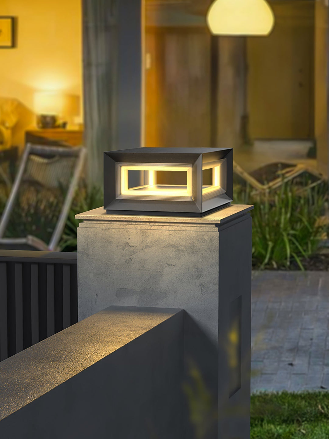 Light Cube Outdoor Post Light | Kalsten